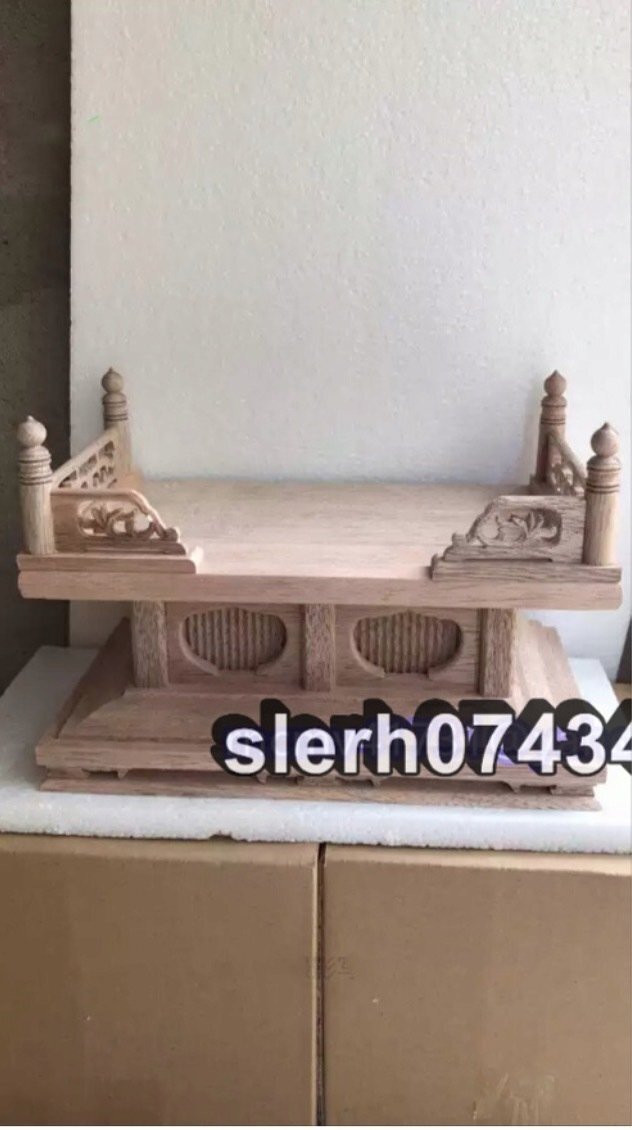 高級仏壇の須弥壇 仏教美術 幅さ30cm 木造須弥壇 未塗装 木製拍卖