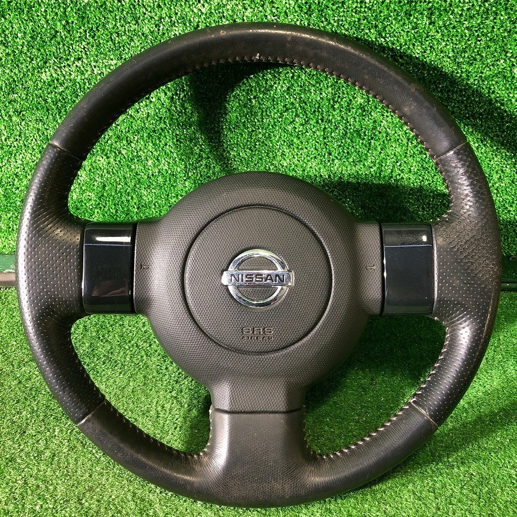 ☆マーチ K12 後期 12SR ステアリング スレ多数有 現状品 送料サイズ【S】拍卖