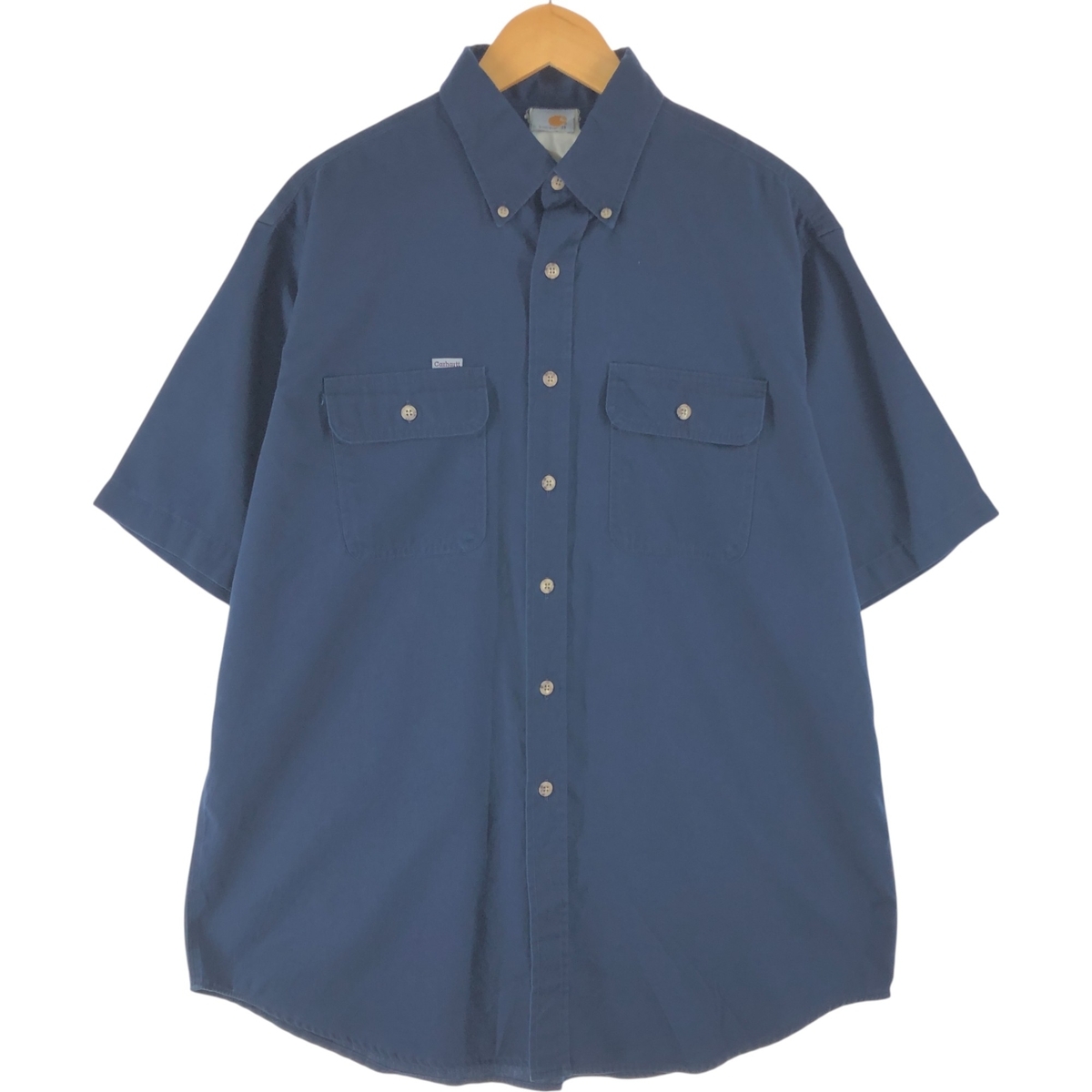 古着 カーハート Carhartt ボタンダウン 半袖 ワークシャツ メンズXL相当 /eaa565328拍卖