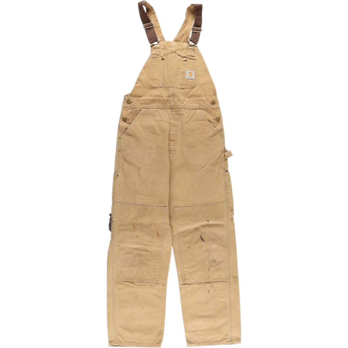 古着 カーハート Carhartt ダブルニー ダック オーバーオール メンズw34相当 /eaa572426拍卖