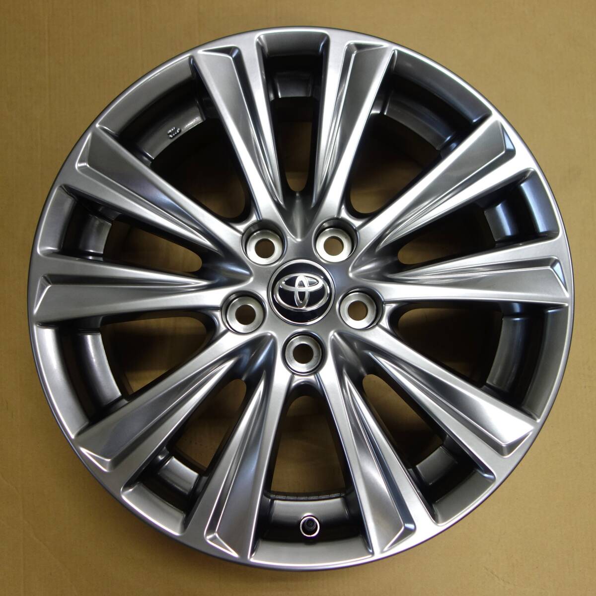 ★送料1300円~ 新車外し 30系 アルファード / ヴェルファイア 後期 特別仕様車 純正 18インチアルミホイール 1本 ② ハイグロス ENKEI製拍卖