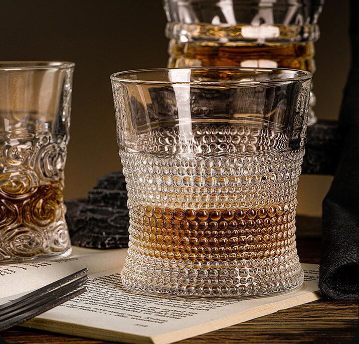 2個 300ml セットウイスキーグラス ロックグラス ブランデーグラス ウイスキーグラス クリスタルグラス コップビアグラス ショットグラス拍卖