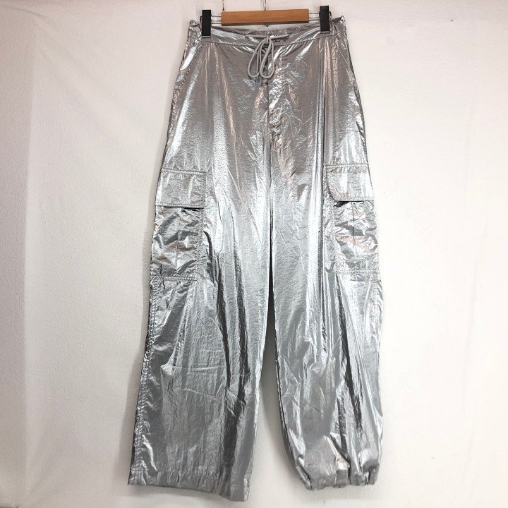 WHO'S WHO gallery フーズフーギャラリー W.W.G 23SS ビッグカーゴワイドパンツ SIZE: FREE シルバー LH632025071503拍卖