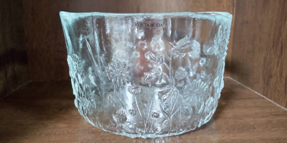 コスタボダ KOSTA BODA フローラ 花 ボタニカル ボウル サラダボウル 美品 送料1010円~拍卖