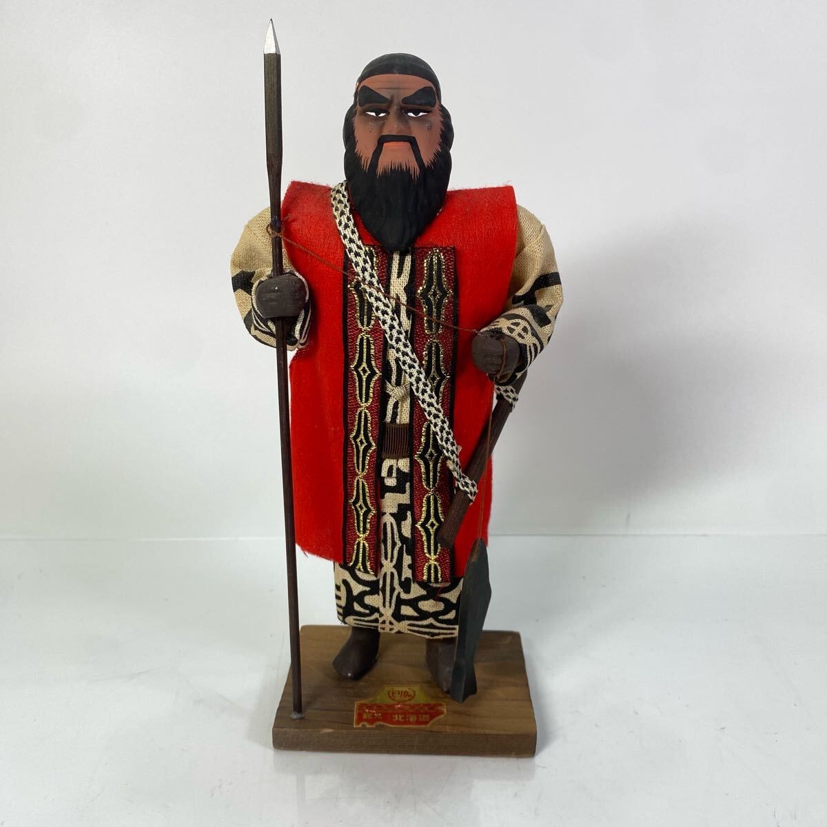 民芸品 アイヌ民族 置物 人形 民族衣装 男性 北海道 土産物 インテリア 飾拍卖
