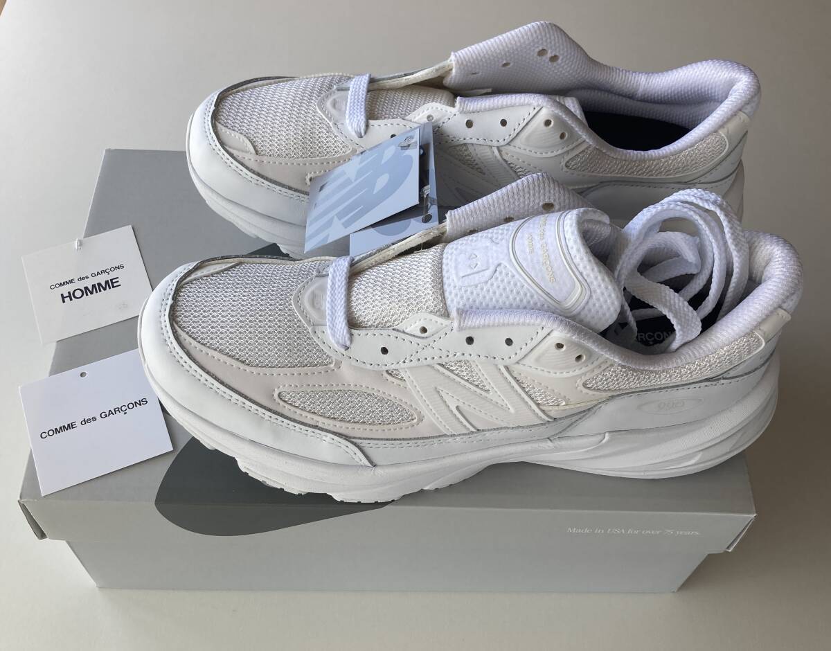コムデギャルソン New Balance 990v6 U990CD6 26cm white comme des garcons 拍卖