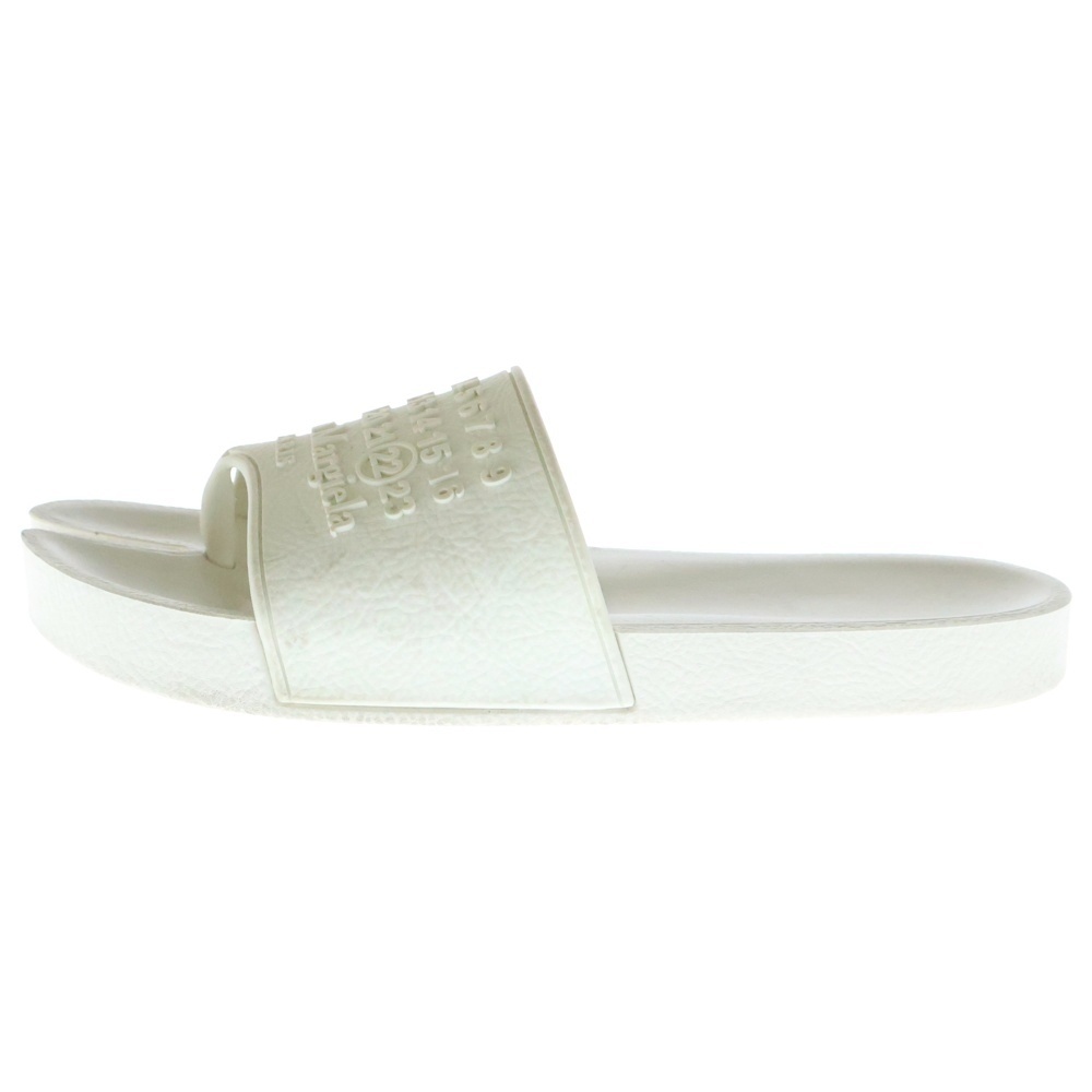 Maison Margiela 22 メゾンマルジェラ 21SS カレンダータグ ロゴ 足袋 シャワーサンダル ホワイト レディース S58WX0092拍卖