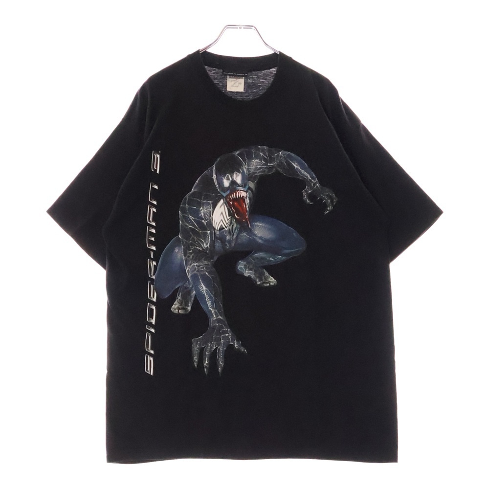 VINTAGE ヴィンテージ 00s SPIDER MAN 3 VENOM Tシャツ 半袖カットソー ブラック拍卖