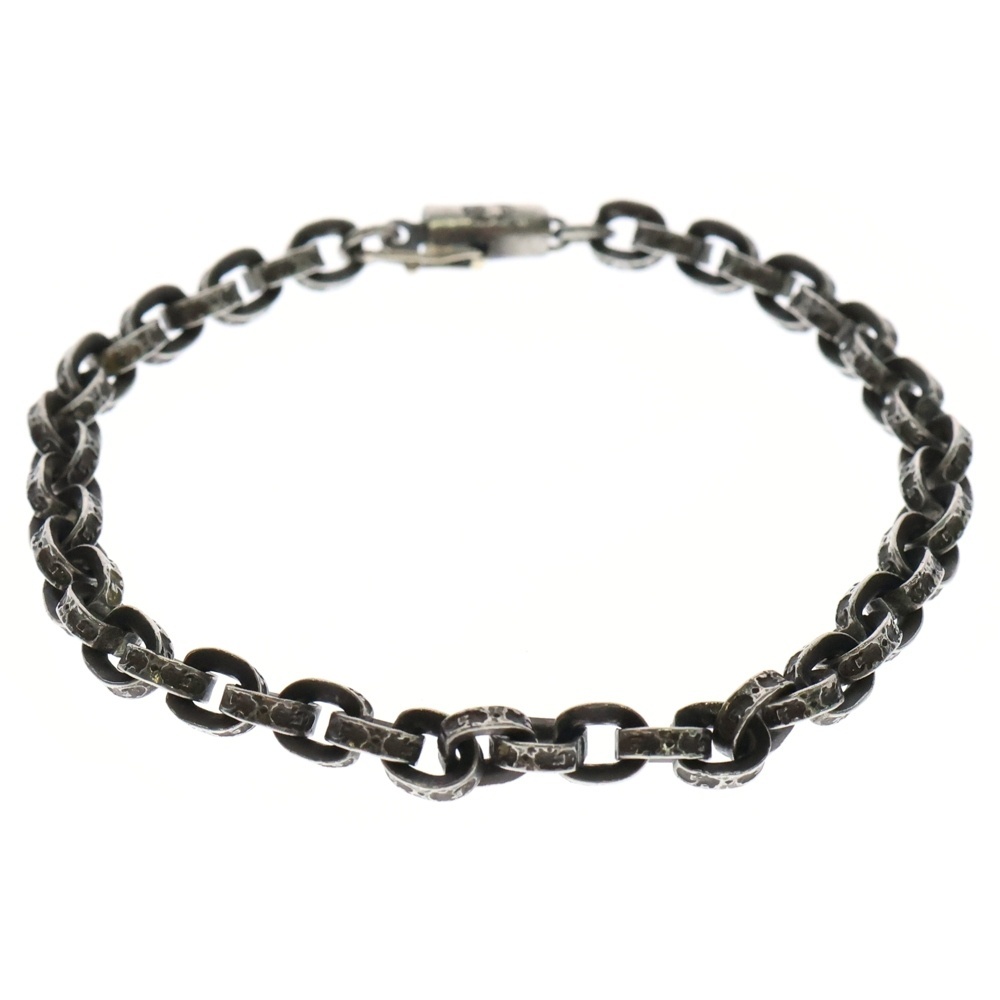CHROME HEARTS クロムハーツ PAPER CHAIN ペーパーチェーン ブレスレット シルバー BCA178 8inch拍卖