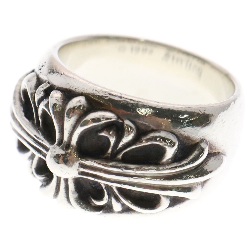 CHROME HEARTS クロムハーツ FLRL CRS フローラルクロス リング シルバー BCA346拍卖