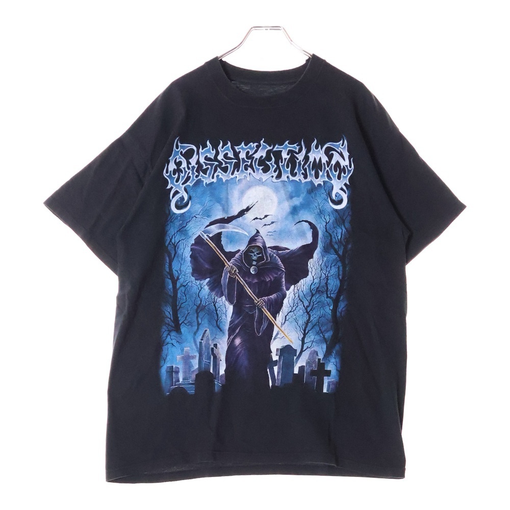 VINTAGE ヴィンテージ 00s DISSECTION WHERE DEAD ANGELS LIE 両面プリント半袖Tシャツ カットソー ブラック タグ無し拍卖