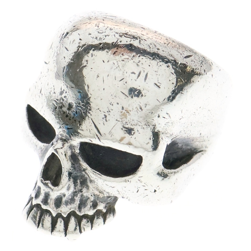 CRAZY PIG クレイジーピッグ LARGE EVIL SKULL RING ラージ イービル スカルリング シルバー拍卖