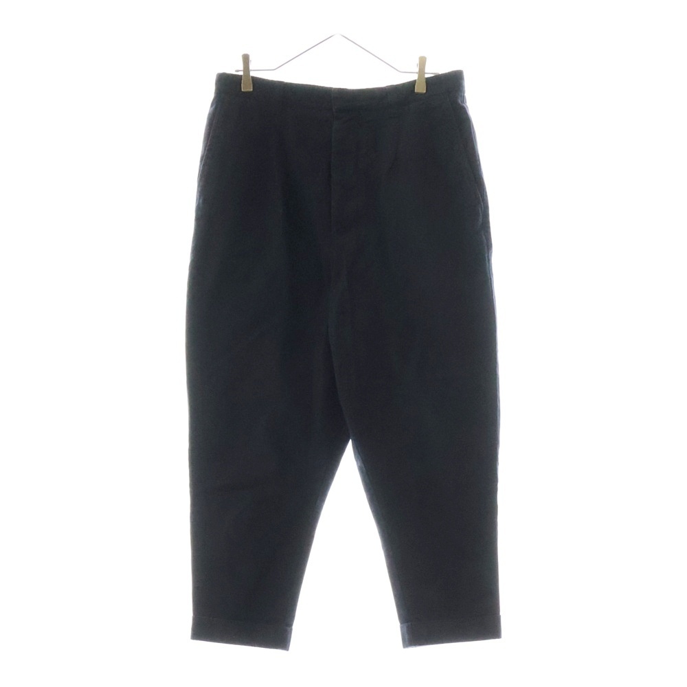 AMI Alexandre Mattiussi アミアレクサンドルマテュッシ OVERSIZE CARROT FIT TROUSERS ハートロゴ刺繍 ワークパンツ ブラック H19T617.248拍卖