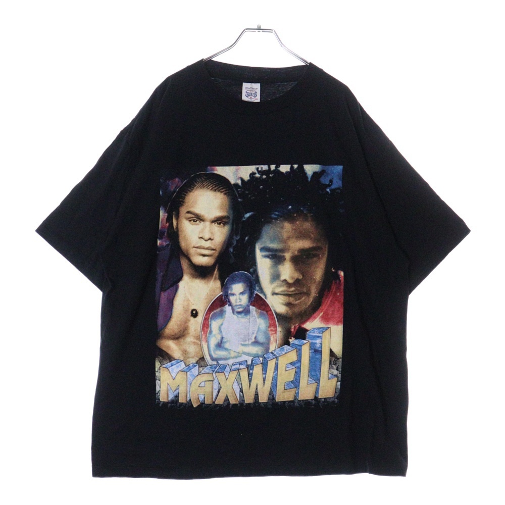 ヴィンテージ 90S VINTAGE MAX WELL FORTUNATE TEE ヴィンテージ マックスウェル フォーチュネイト 両面プリント クルーネック 半袖Tシャツ拍卖