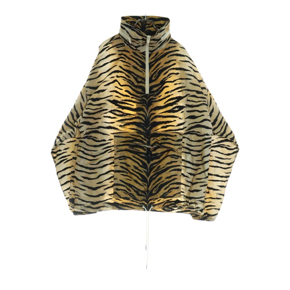 CELINE セリーヌ 21SS エディ期 レオパード アノラック ハーフジップ ナイロンジャケット ブラウン拍卖