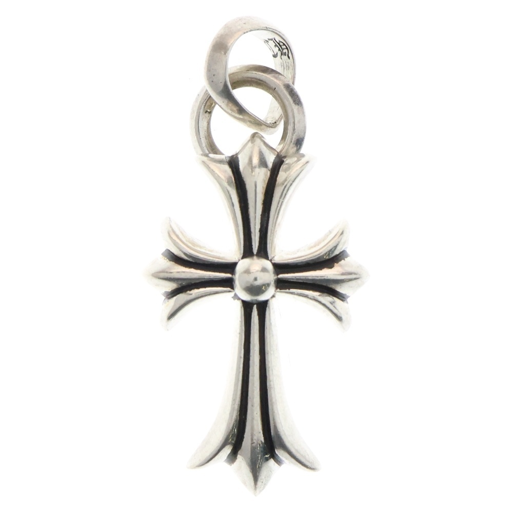 CHROME HEARTS クロムハーツ CH CRS SML W/BALE Wベイル スモールCHクロス ペンダントトップ シルバー BCA218拍卖