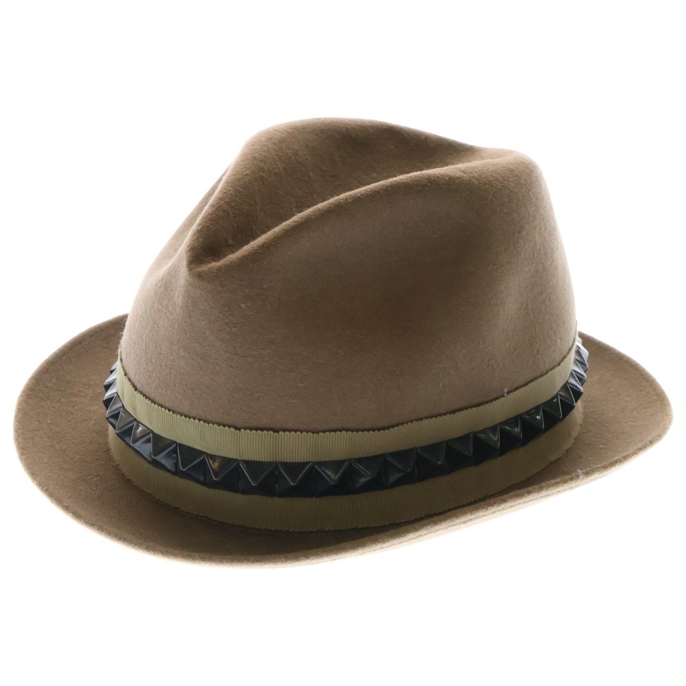 NUMBER (N)INE ナンバーナイン 03SS ARCHIVE カート期 スタッズ ハット 帽子 ブラウン拍卖