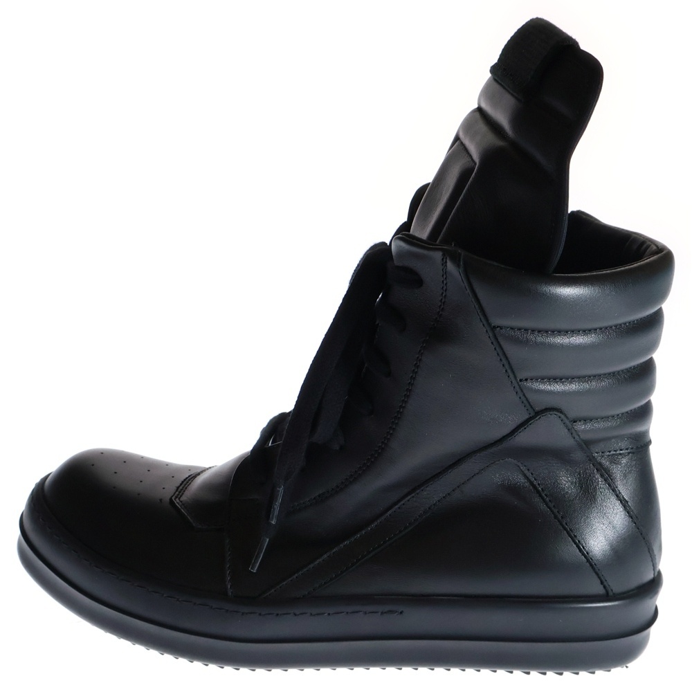 Rick Owens リックオウエンス 21SS Phlegethon Geobasket RU21S6894LPO ジオバスケット ハイカットスニーカー シューズ ブラック拍卖