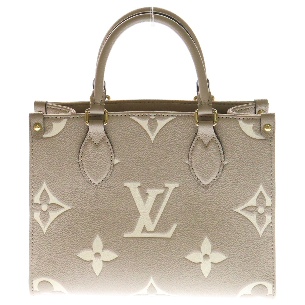LOUIS VUITTON ルイヴィトン モノグラム・アンプラント オンザゴーPM トゥルトレール クレーム M45779 2WAY ハンドバッグ ショルダーバッグ拍卖