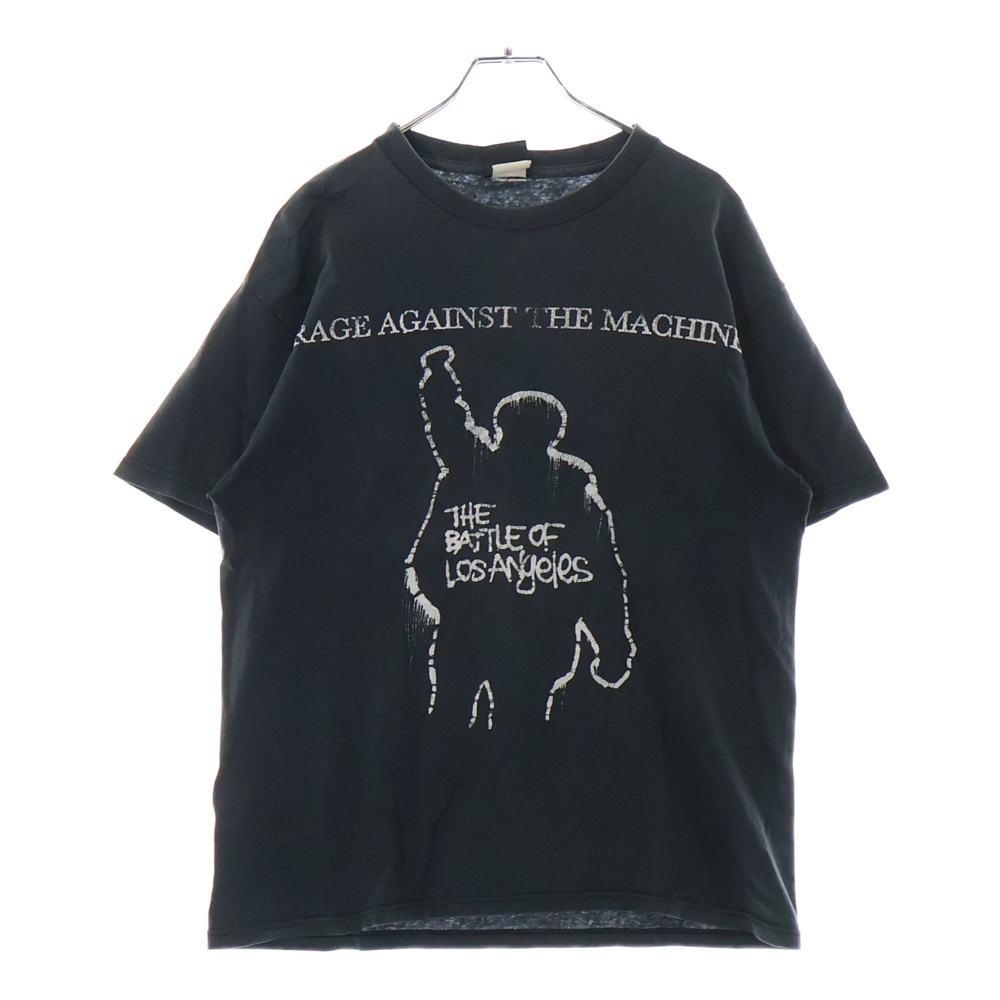 VINTAGE ヴィンテージ 00s RAGE AGAINST THE MACHINE THE BATTLE OF LOSANGELES 半袖Tシャツ カットソー ブラック拍卖