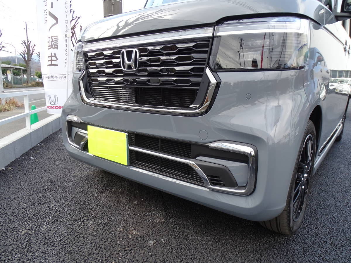 ホンダ 現行型 NBOXカスタム専用 6BA-JF5 JF6系 フロント フォグランプ周り メッキガーニッシュ 左右 鏡面メッキデザイン 貼り付け装着拍卖