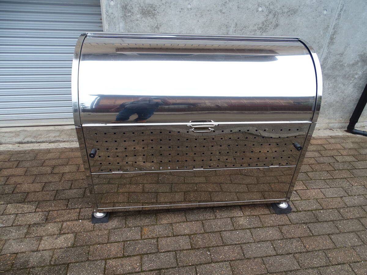 熊 クマ サル対策 ゴミ ステーション ゴミ箱 大容量 820L ステンレス アーチオープン型 環境美観 自治体 町内会 アパートマンション 二世帯拍卖