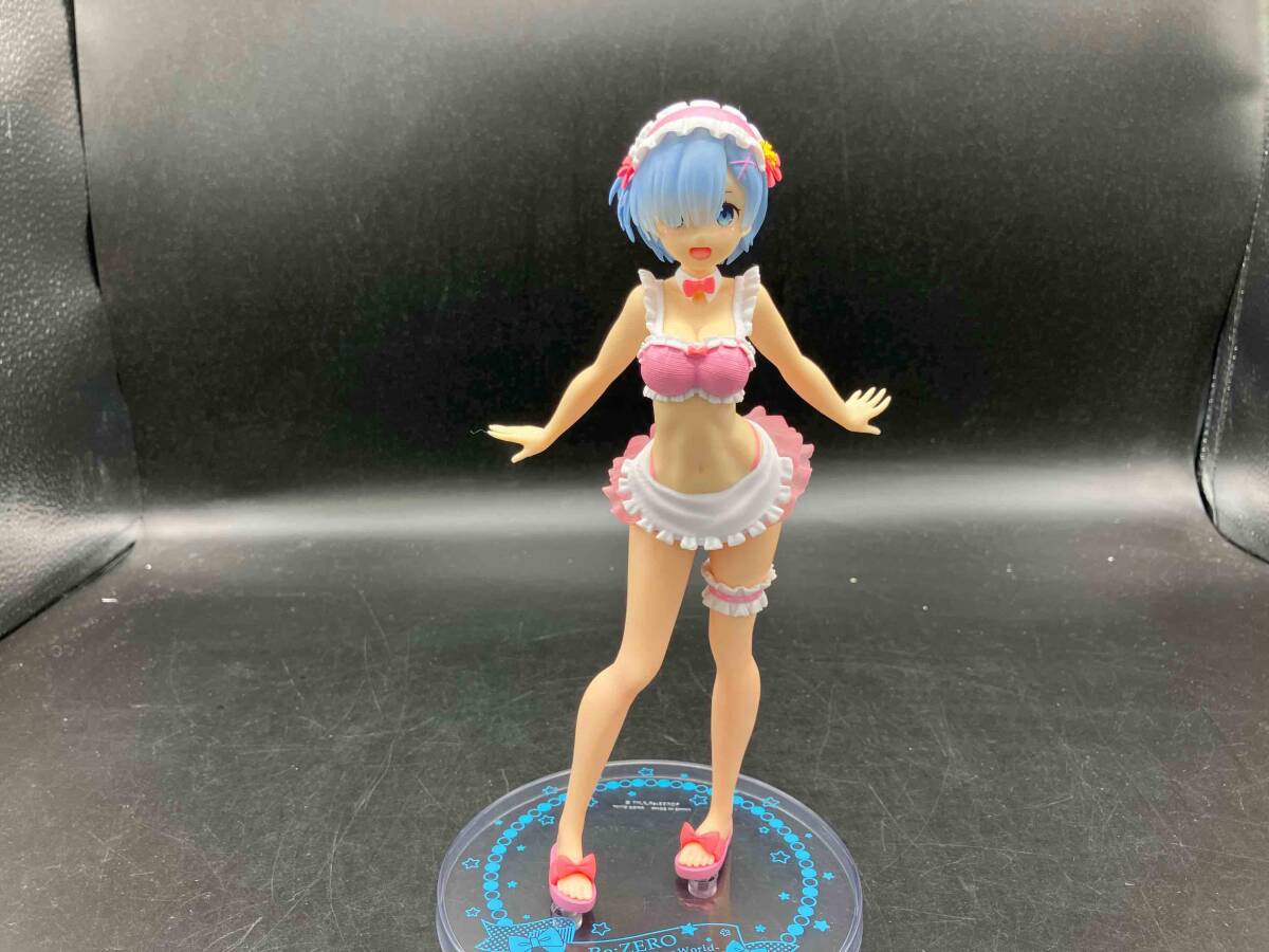 Re:ゼロから始める異世界生活 プレシャスフィギュア レム オリジナルメイド水着ver.SPECIAL セガ限定 ピンク桃色拍卖