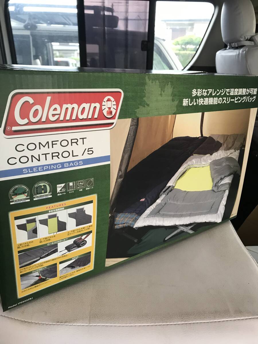 【新品未使用】コールマンColeman コンフォートコントロール/5 車中泊 非難時 キャンプ 寝袋拍卖