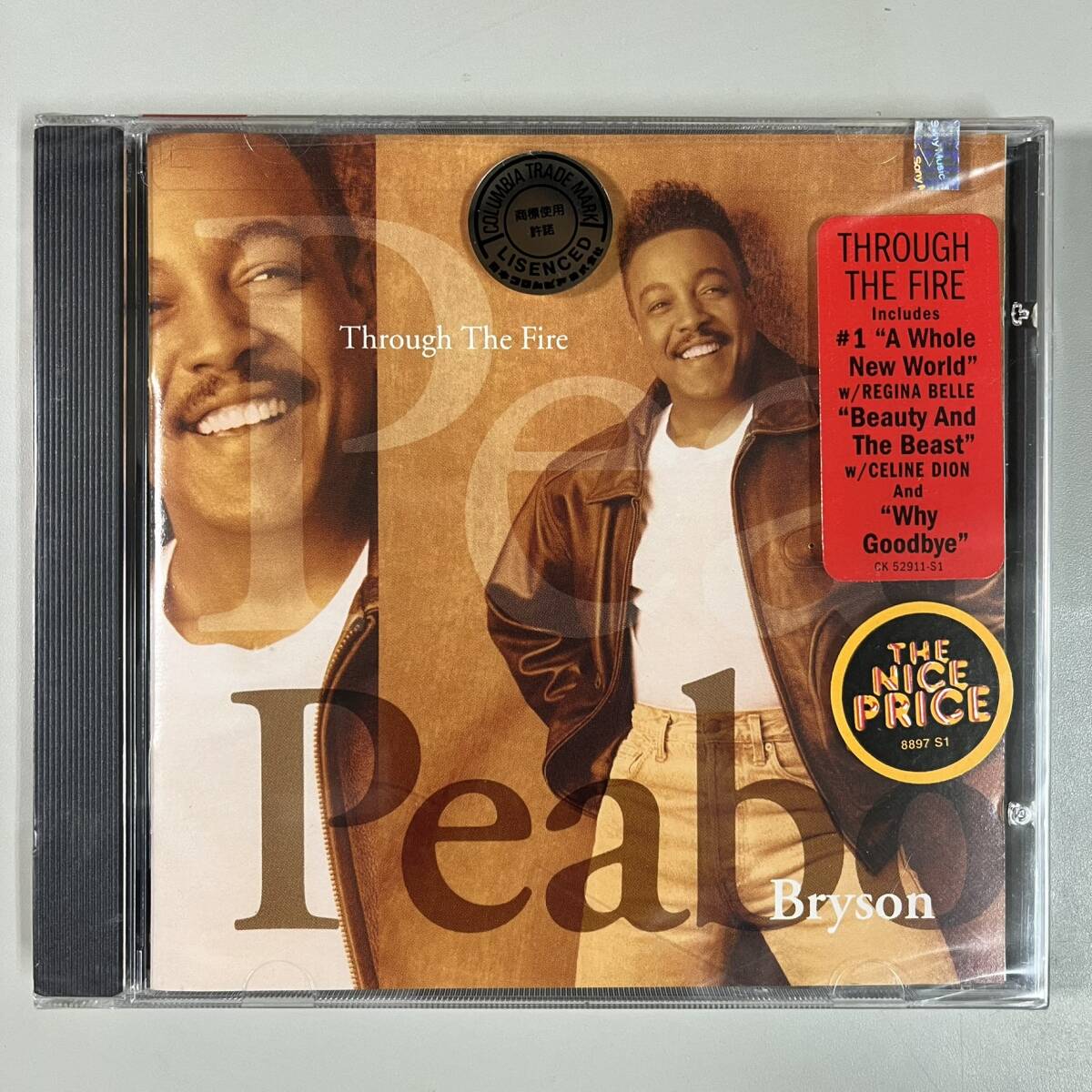 C9964 Peabo Bryson / Through The Fire 未使用 US盤ハイプステッカー拍卖