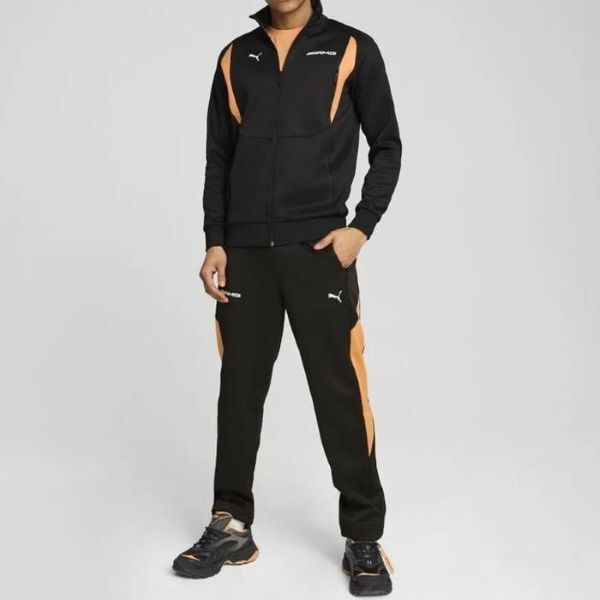 プーマ US:S メルセデス AMG トラックジャケット パンツ ブラック オレンジ ジャージ 上下 モータースポーツ ベンツ コラボ M相当拍卖