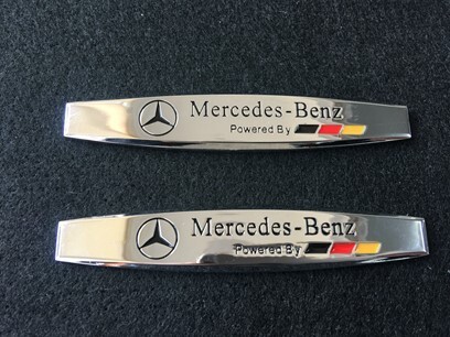 メルセデス・ベンツ BENZ 04番 ステッカー エンブレム スクラッチを隠す 自動車 外装 ステンレススチール材質 2個セット拍卖