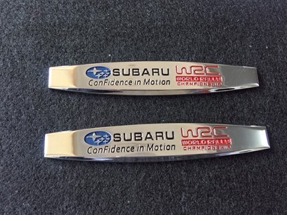 スバル SUBARU 23番 ステッカー エンブレム スクラッチを隠す 自動車 外装 ステンレススチール材質 2個セット拍卖