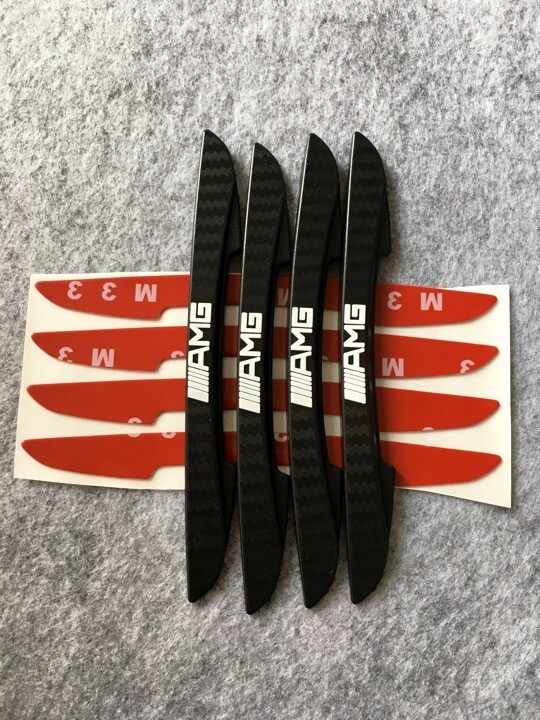 メルセデス・ベンツ AMG サイドドアガード ドアトリム 4枚入れ サイドドアバンパー 保護ステッカー 傷防止 車用ドアガード 拍卖