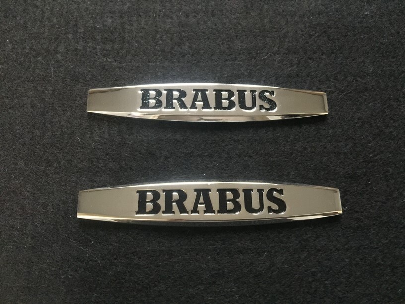 メルセデス・ベンツ BRABUS 03番 ステッカー エンブレム スクラッチを隠す 自動車 外装 ステンレススチール材質 2個セット拍卖