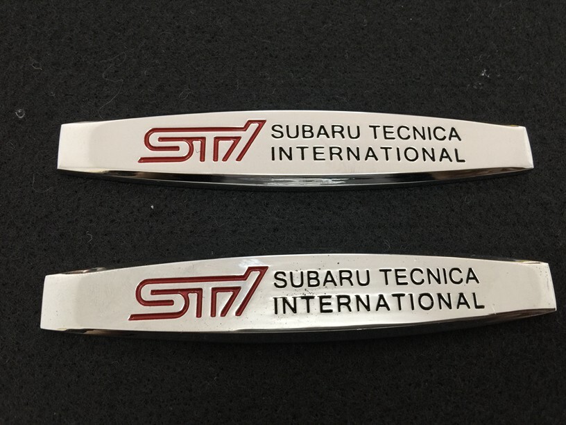 スバル STI 24番 ステッカー エンブレム スクラッチを隠す 自動車 外装 ステンレススチール材質 2個セット拍卖