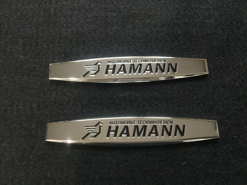 HAMANN BMW 35番 ステッカー エンブレム スクラッチを隠す 自動車 外装 ステンレススチール材質 2個セット拍卖