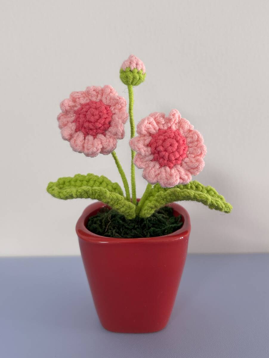 編みぐるみ あみぐるみ ハンドメイドアートフラワー 1体 2ー5拍卖