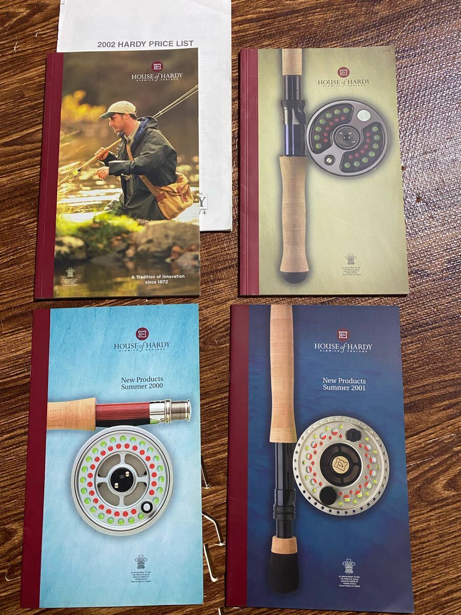 送料無料 HOUSE of HARDY カタログ 1999〜2002年 計4冊 一部プライスリスト付属 ハーディ拍卖