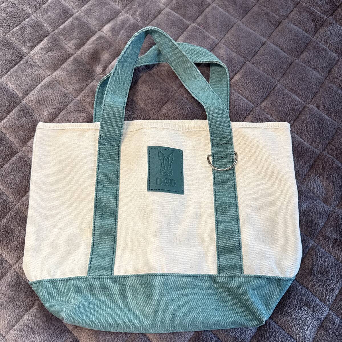 【未使用品】 DOD ディオーディー トートバッグ キャンバス地 グリーン ランチトート お弁当 お買い物 お出かけ 旅行拍卖
