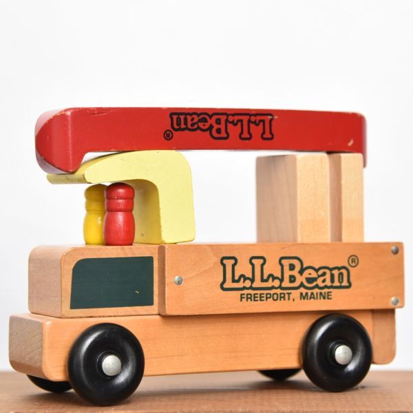 レア! 80s 90s USA製 L.L.Bean × HOLGATE TOYS 木製 トイカー おもちゃ ディスプレー ヴィンテージ トイ 家具 置物 ウッド 車拍卖