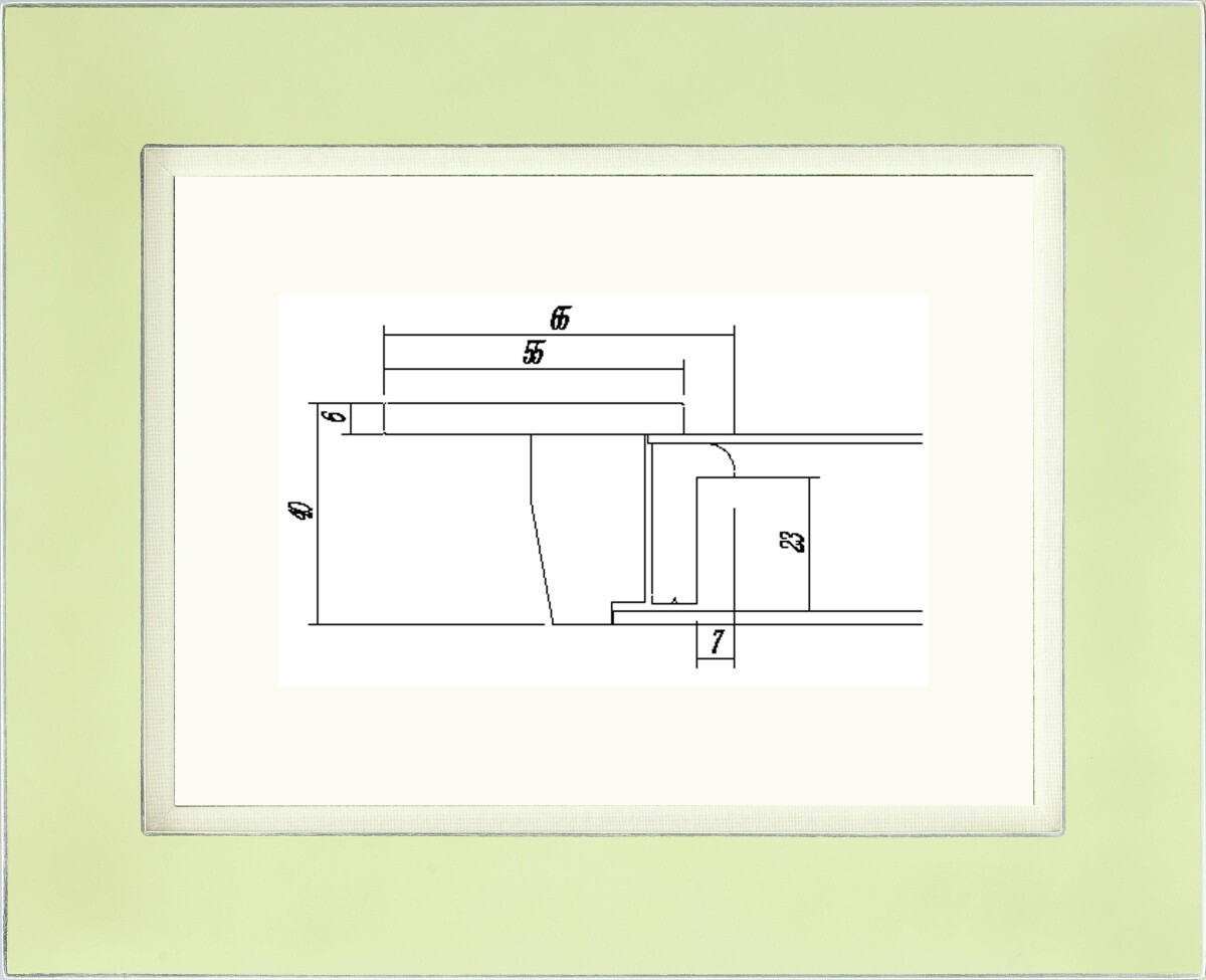 額縁 油絵/油彩額縁 MDF木製フレーム UVカットアクリル付 7752 F3号 グリーン拍卖