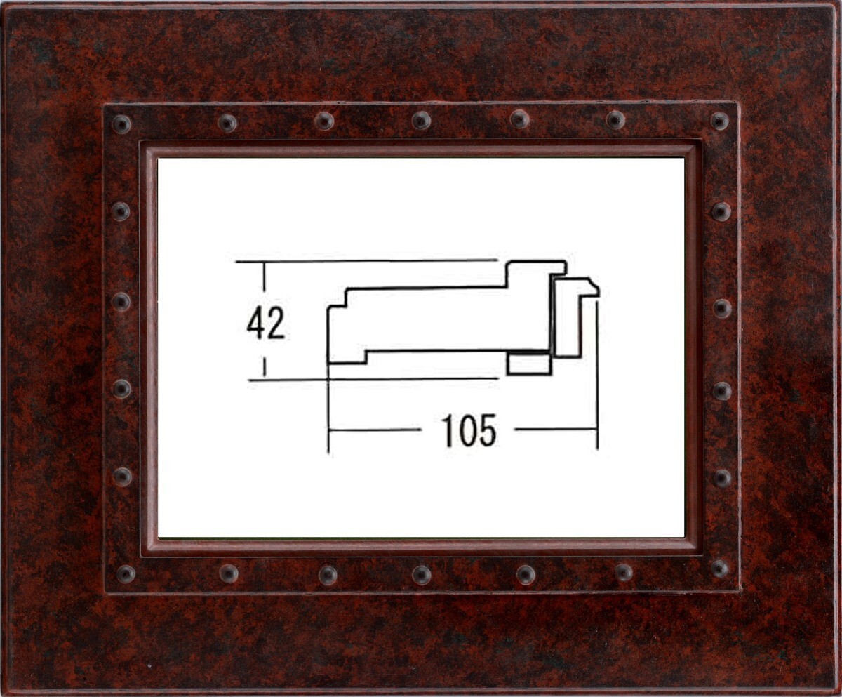 油絵/油彩額縁 木製フレーム 手作り ハンドメイド 6246 サイズ F50号 エンジ拍卖