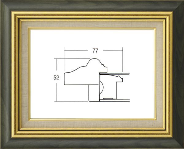 額縁 油絵/油彩額縁 UVカットアクリル付 8116 SM グリーン 緑拍卖
