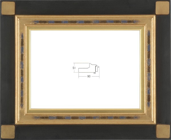 額縁 油絵/油彩額縁 木製フレーム 手作り ハンドメイド アクリル付 6237 サイズ F3号 ブラック拍卖