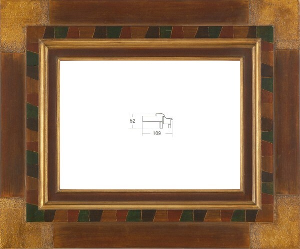 額縁 油絵/油彩額縁 木製フレーム 手作り ハンドメイド アクリル付 6238 サイズ SM 茶 ブラウン拍卖