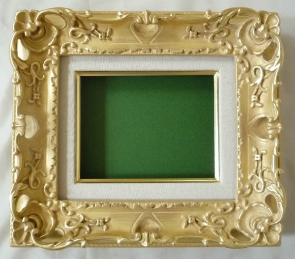 額縁 油絵/油彩 額縁 アクリル付 7812 サイズ SM ゴールド 金拍卖