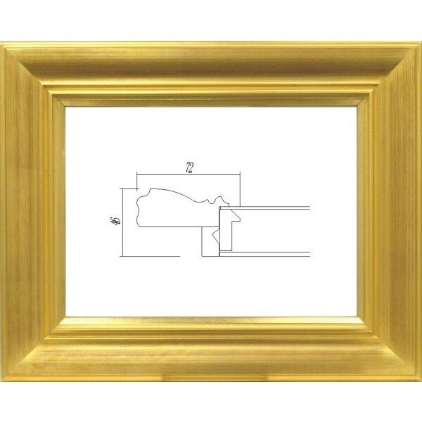 油絵/油彩額縁 樹脂製フレーム UVカットアクリル付 7714 サイズ F30号 ゴールド 金拍卖