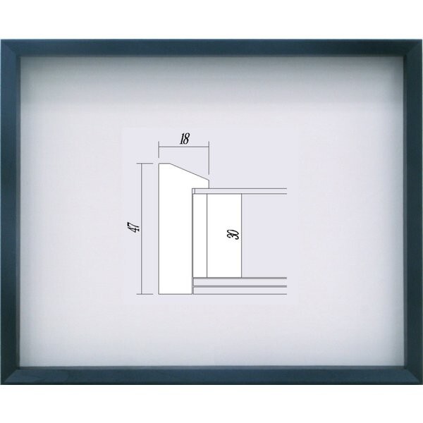 額縁 油絵/油彩額縁 木製フレーム UVカットアクリル付 3486 サイズ SM ブラック拍卖