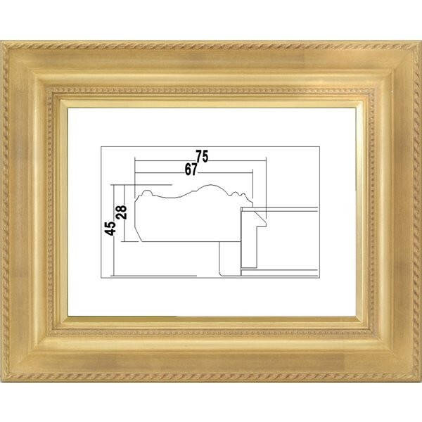 額縁 油絵/油彩額縁 樹脂製フレーム アクリル付 7746 サイズ F15号 ゴールド拍卖