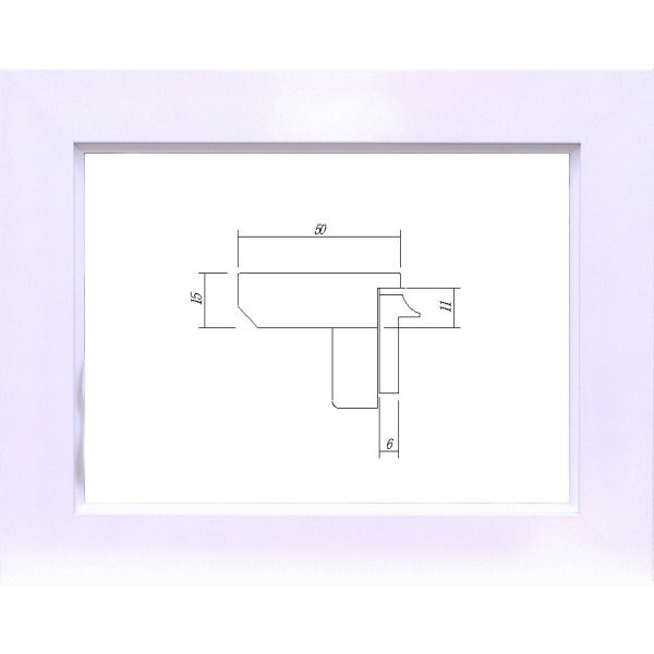 額縁 油絵/油彩額縁 木製フレーム 3450 サイズ SM ホワイト 白拍卖